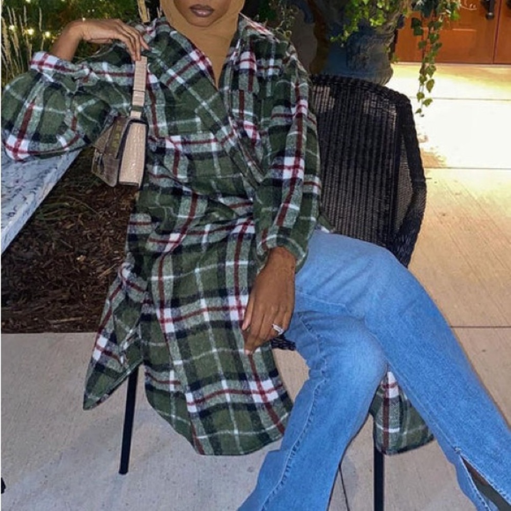 “Paint The Town Plaid” Fashion Nova Jacket